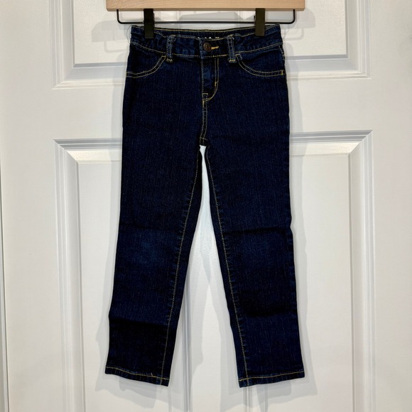 Cat & Jack Other - Cat & Jack Girls Dark Wash Super Stretch Straight Leg Jeans Size‎ 5